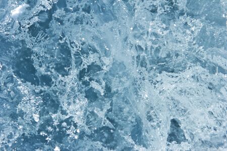 Surface from pure ice of Baikal for beautiful backgroundの写真素材