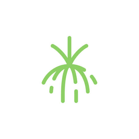 roots and plants lineのイラスト素材
