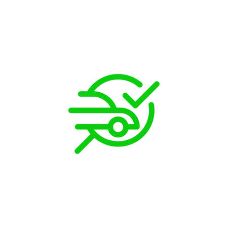 car magnifying glass checkのイラスト素材