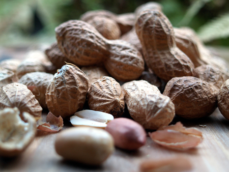 Peanut clusters, nuts, shells, nut with shell