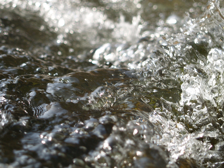 bubbling Water of a Rapidsの写真素材