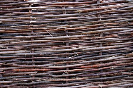 Woven fencing panelsの写真素材
