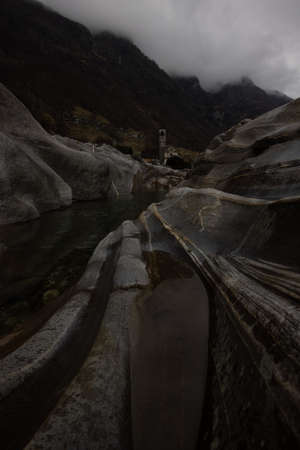 Wonderful Valle Verzasca in beautiful Ticino, Switzerland.の写真素材