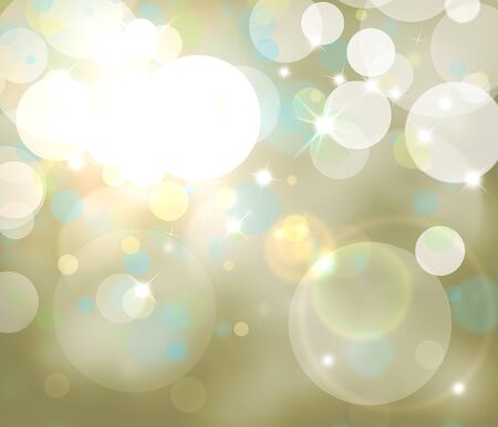 Bright defocused gold light background の写真素材
