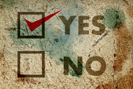 check list with Red choice の写真素材