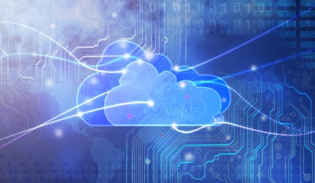 Concept of cloud computing.の写真素材