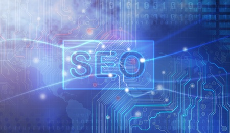 SEO concept background.の写真素材