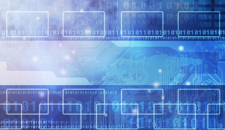 abstract world technology backgroundの写真素材