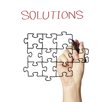 teamwork brings solutions Concept