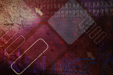 Red  Line futuristic background 