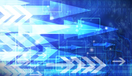Abstract digital Blue backgroundの写真素材