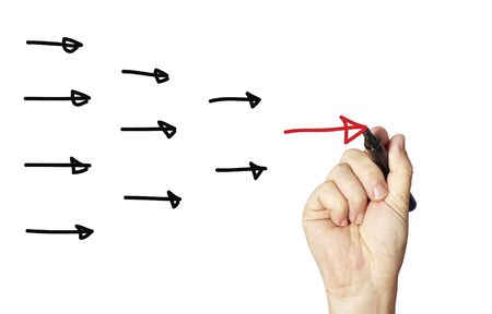 Red arrows の写真素材