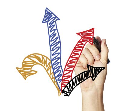 Red arrows の写真素材