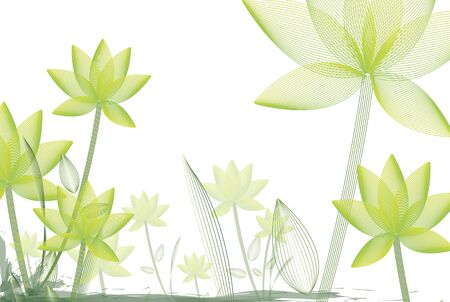 lotus -floral pattern の写真素材