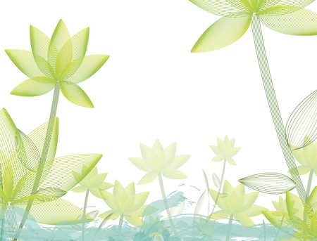lotus -floral pattern Imageの写真素材