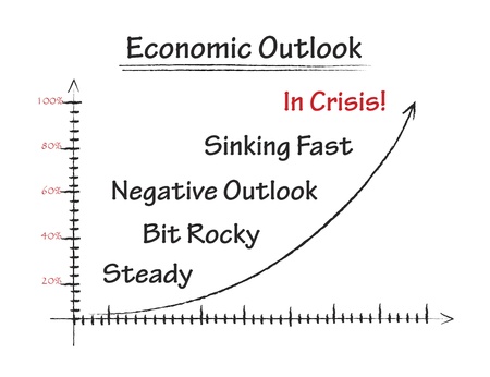 Economic Outlook の写真素材
