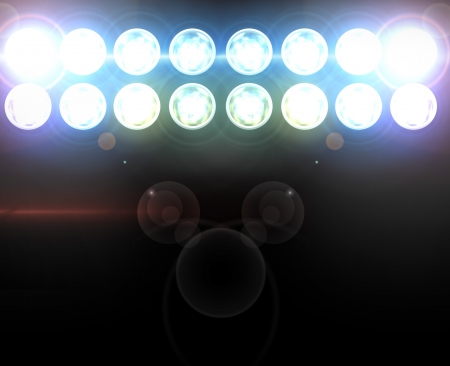 Stage Spotlight with Laser rays の写真素材