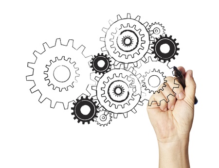 Machine Gear Wheel Cogwheel の写真素材