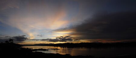 sunset sky star background の写真素材