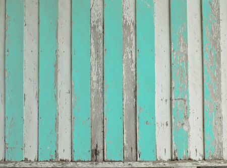 Old grunge colorful wood panels used as background の写真素材