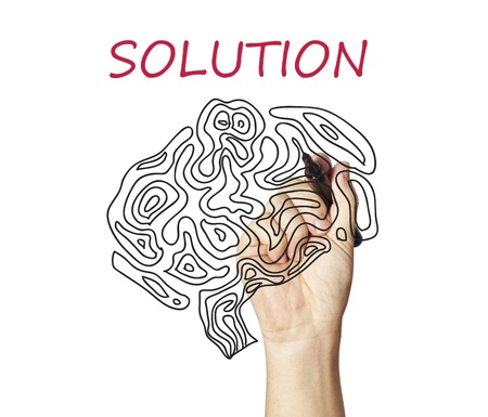 drawing solution の写真素材