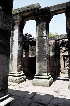 khmer architecture in phimai,Thailand  の写真素材