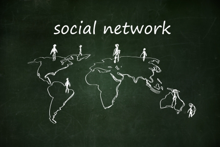 social networkの写真素材