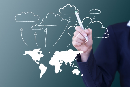 Cloud computing conceptの写真素材