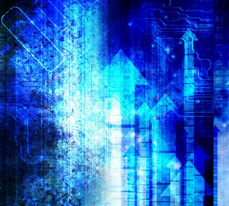 Blue Grunge backgroundの写真素材