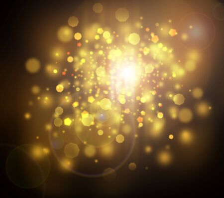 Gold Festive Christmas background の写真素材