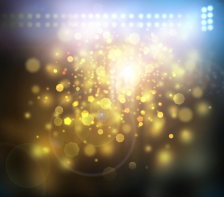 Image of stadium in lights and flashesの写真素材