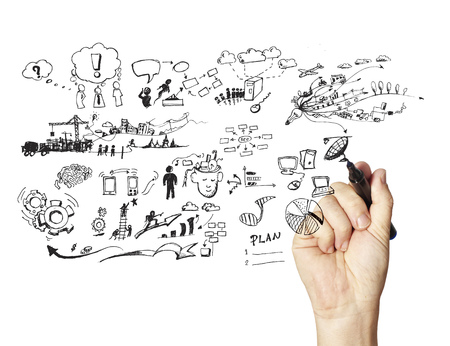 Business plan imageの写真素材