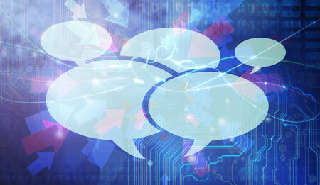 communication bubblesの写真素材