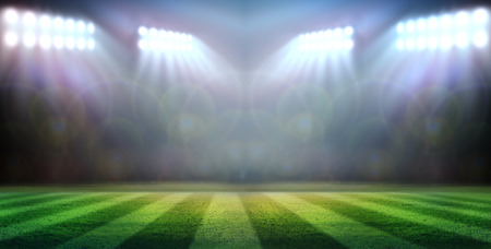 stadium in lightsの写真素材