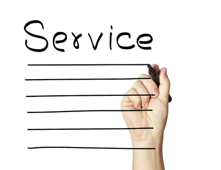 service conceptの写真素材