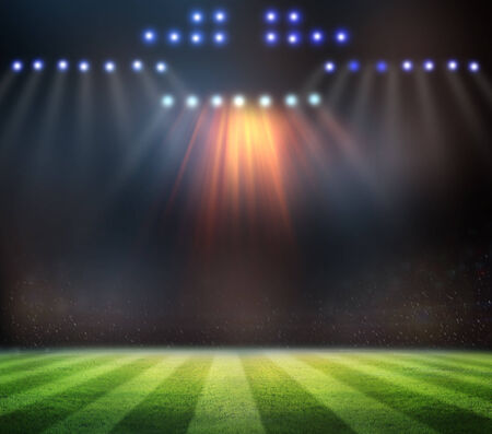 stadium lightsの写真素材