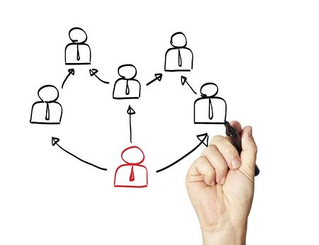 social network structureの写真素材