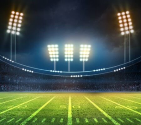 American Soccer Stadium 3d renderingの写真素材