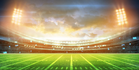lights at night and stadium