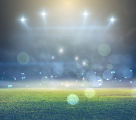 lights at night and stadium 3Dの写真素材