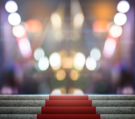 Stage Lighting Background 3D rendering.の写真素材