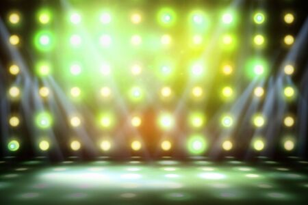 Background image of stage in color lights - Illustrationの写真素材
