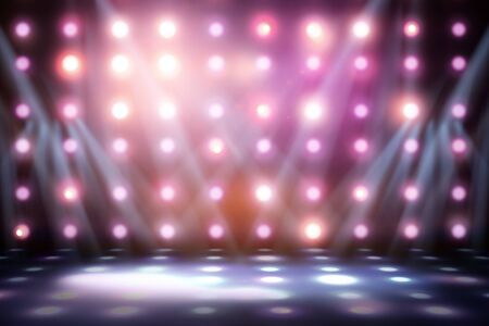 Background image of stage in color lights - Illustrationの写真素材