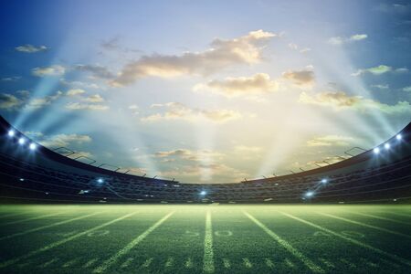American Soccer Stadium 3d renderingの写真素材