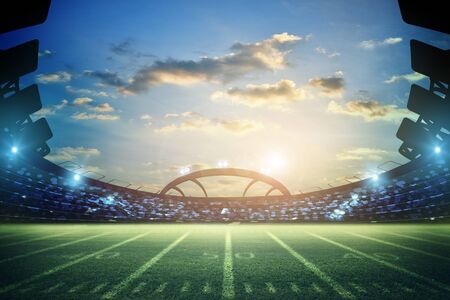 American Soccer Stadium 3d renderingの写真素材