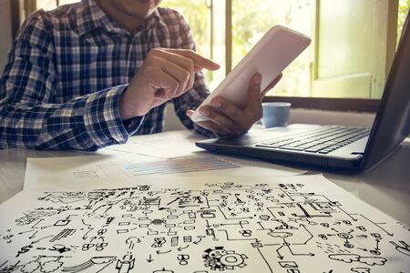 Media technologies for business concept.の写真素材
