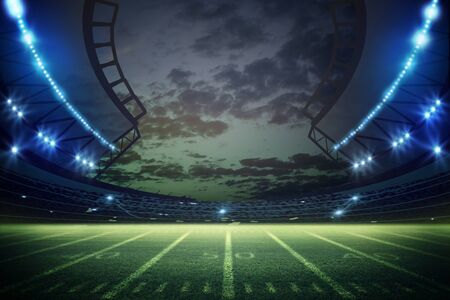 American Soccer Stadium 3d renderingの写真素材