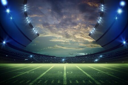 American Soccer Stadium 3d renderingの写真素材