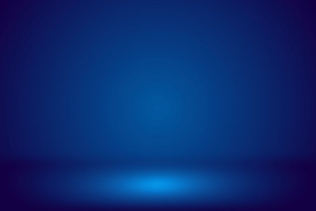 abstract blue background for product presentation with sunlight and blurred shadows wall. Winter background.の写真素材