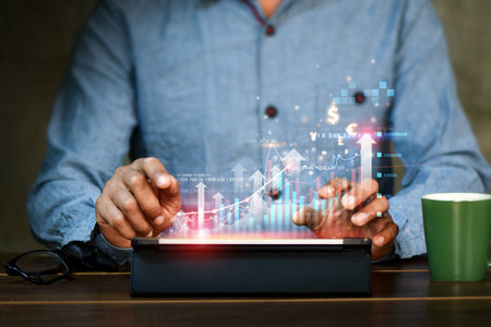 Digital online marketing commerce sale concept, social media, email, website, Digital Marketing Strategies and Goals. SEO|PPCの写真素材